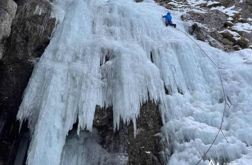 Cascata Lujanta – Colfosco, Sella